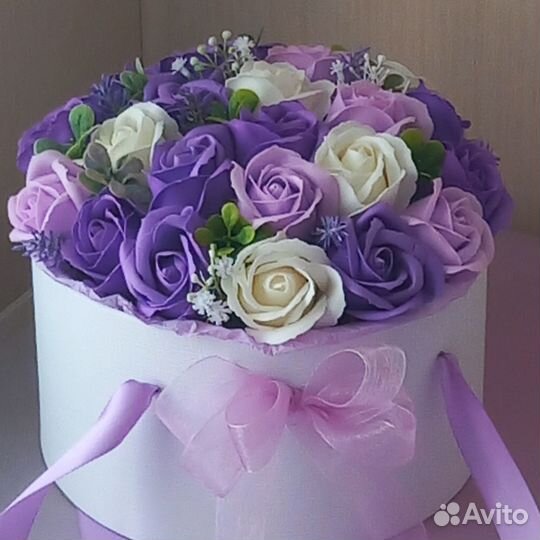 Цветы букет из мыла