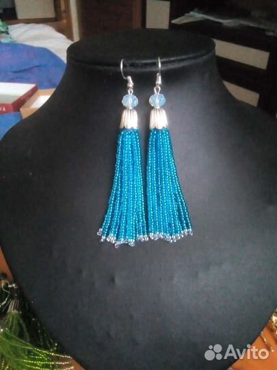 Серьги из бисера