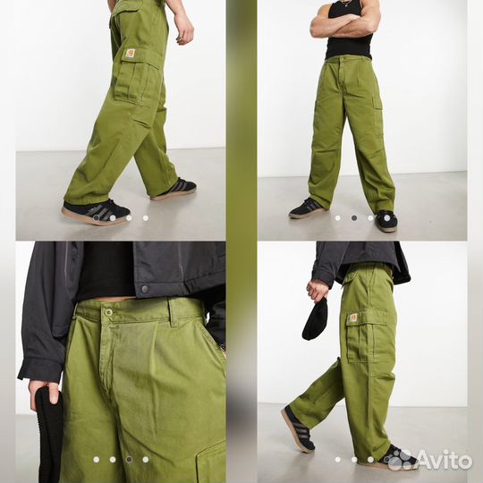 Брюки Carhartt Cole Cargo Pant Green Оригинал
