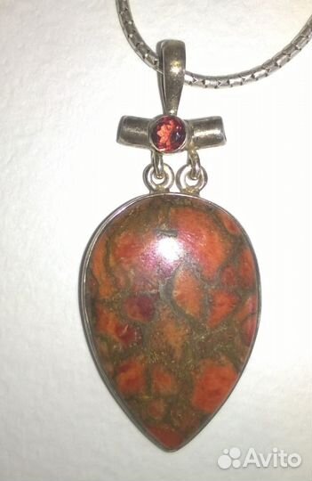 Кулон с бирюзой