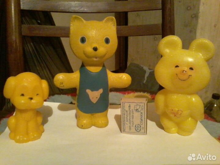 Игрушки - пищалки эпохи СССР