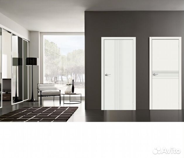 Межкомнатные двери в стиле хай-тек