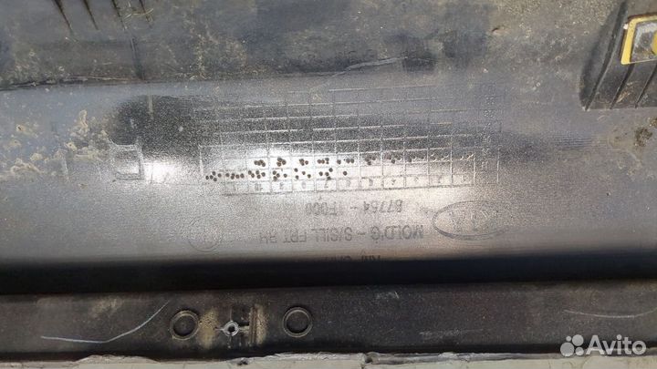 Накладка на порог киа Sportage, 2005