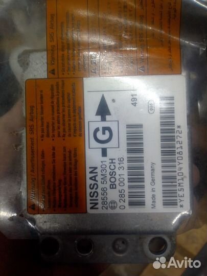 Блок SRS 0 285 001 316 nissan almera N 16