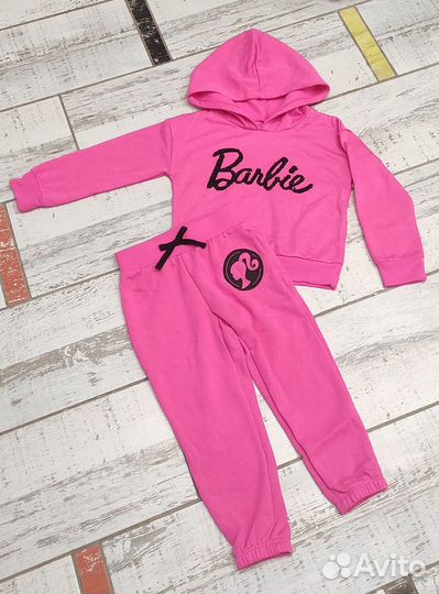 Комплект, костюм Barbie с начёсом, 92, 98, 116