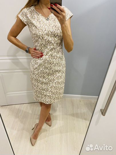 Платье футляр из хлопка М