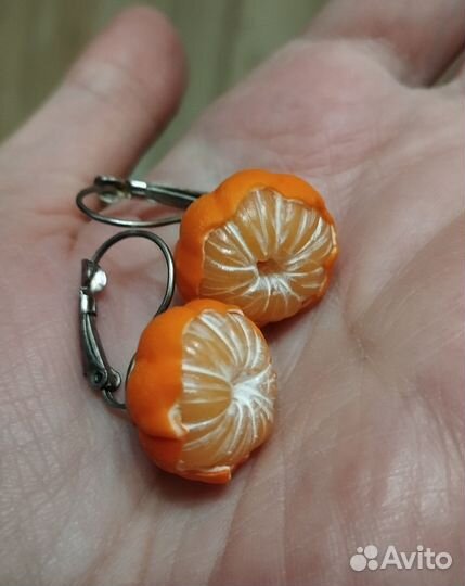 Серьги мандаринки