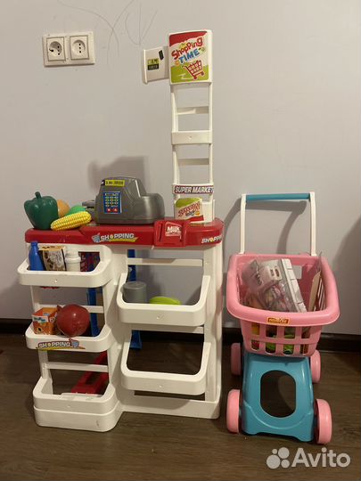 Супермаркет+продуктовая тележка