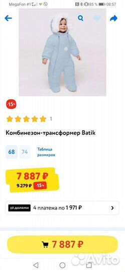 Зимний комбинезон 68