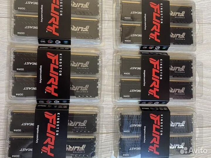 Оперативная память ddr4 Kingston fury beast