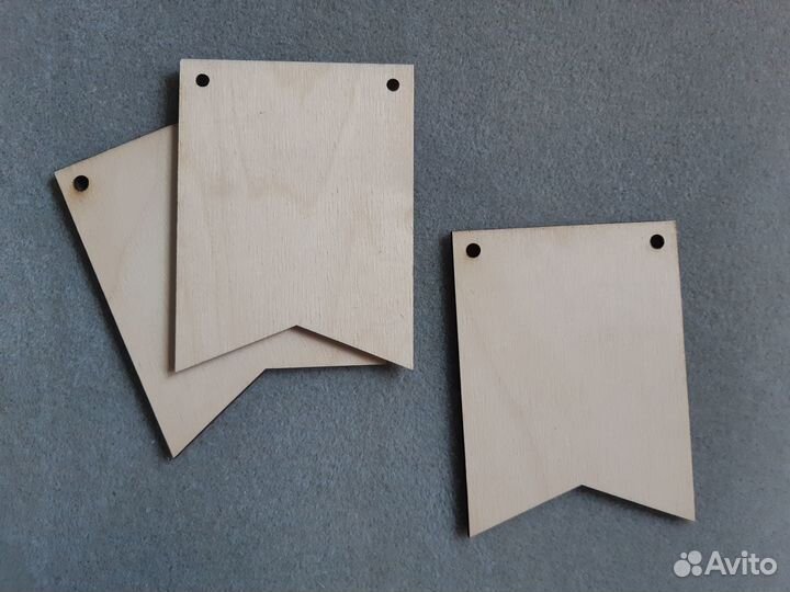 Деревянные флажки заготовка