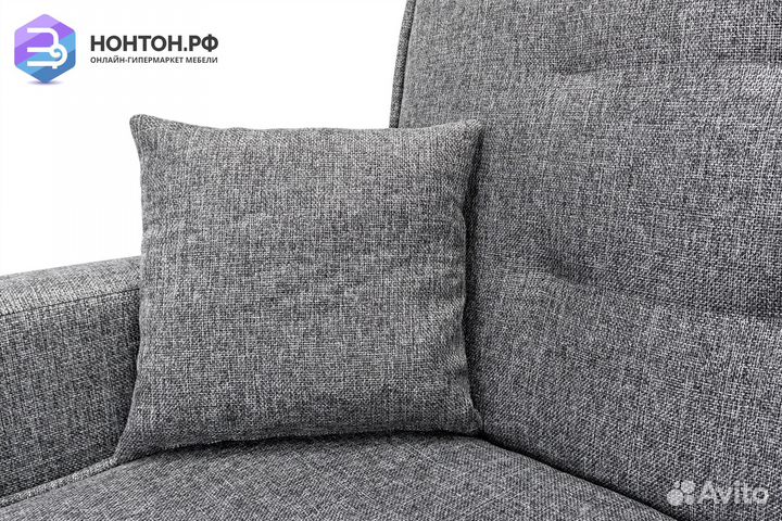 Диван книжка Лондон-2 серый