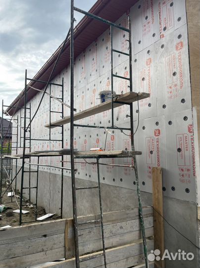 Фасад короед штукатурка покраска утепление