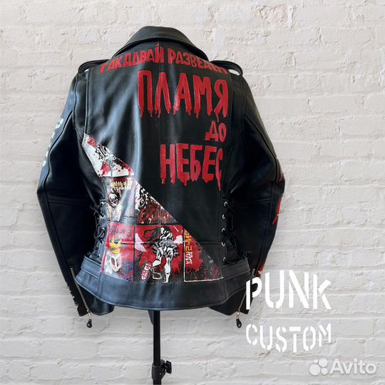 Кастомизация джинсовок роспись косух