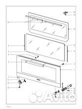 Петля двери духового шкафа miele