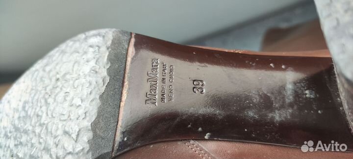 Сапоги женские натуральная кожа 39 Max Mara