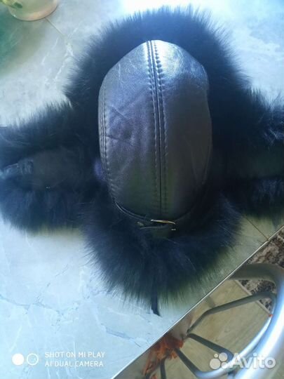 Шапка ушанка натуральный мех женская