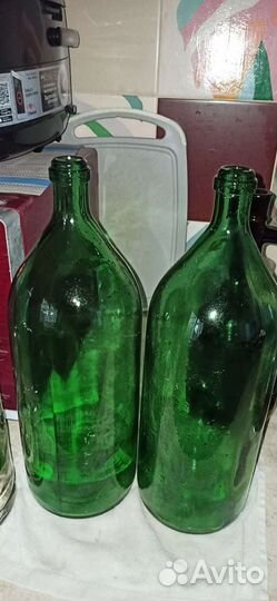 Бутылка стеклянная