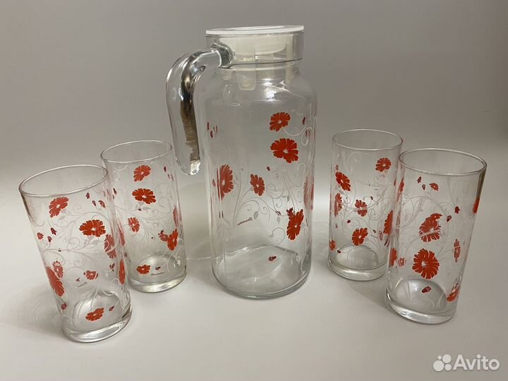 Кувшин со стаканами Pasabahce