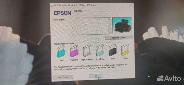 Принтер epson l800