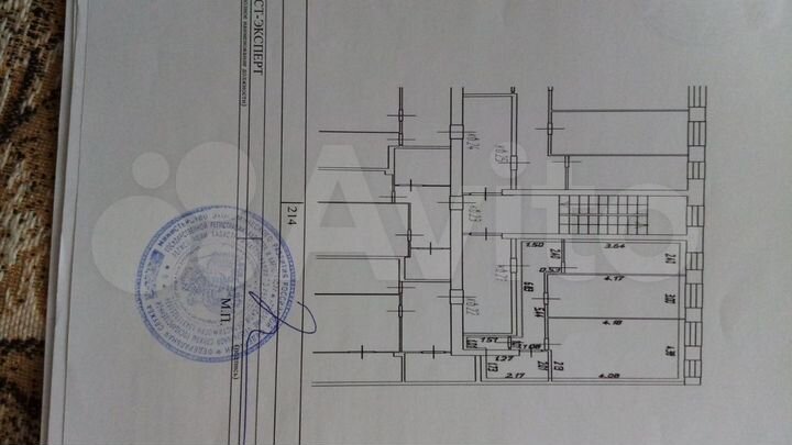 2-к. квартира, 54 м², 2/3 эт.
