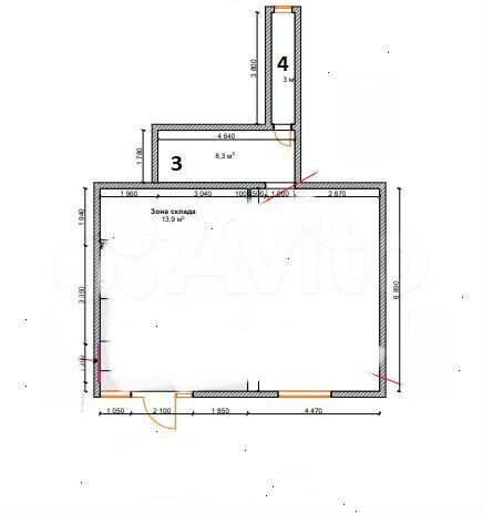 Помещение под аптеку/магазин, 81.6 м²