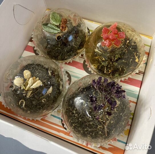 Чайные бомбочки большие, подарочный набор