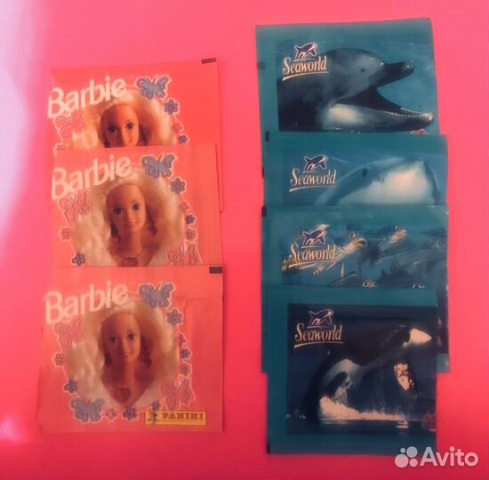 Пакеты из под наклеек Сэйлор Мун, Барби