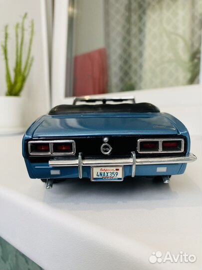 Chevrolet camaro RS/SS 396, 1968 г.в, масштаб 1/18