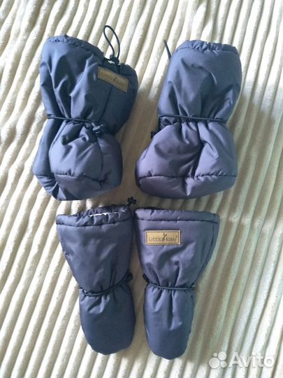 Зимние пинетки и варежки для малыша Little kiddy