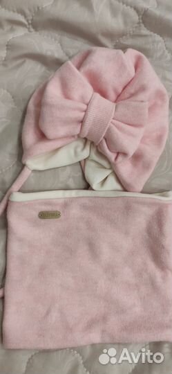 Комплект шапка, шарф новый 46-48 р