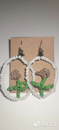 Серьги из бисера
