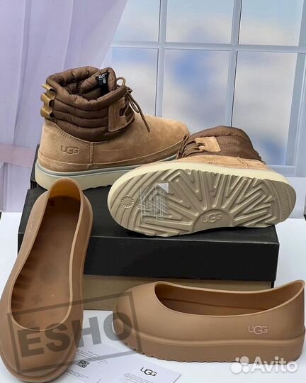 Угги Ugg Classic Mini Lace-Up Weather Chestnut