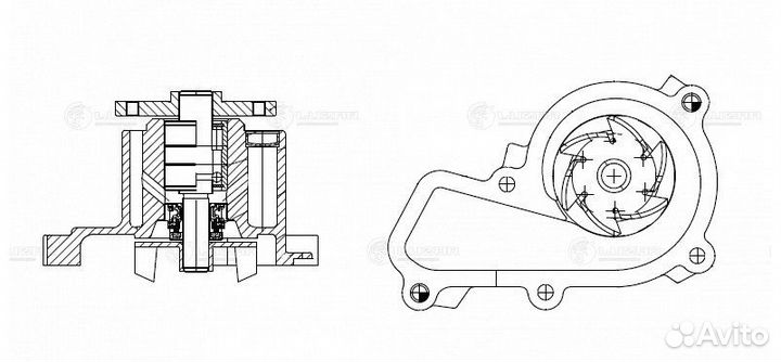 Luzar LWP08E20 Насос водяной для ам Kia Sportage I