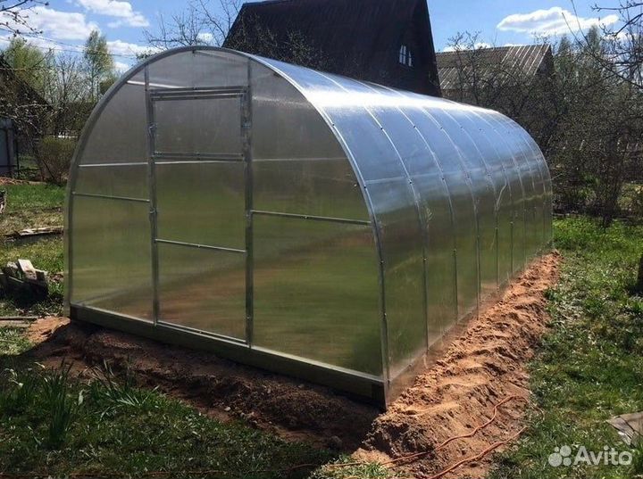 Теплицы в наличии (каркас + поликарбонат)