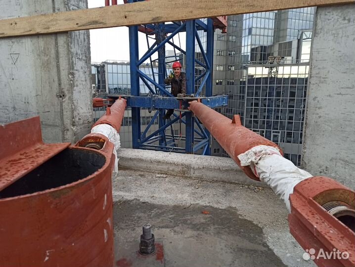 Аренда крепления башенного крана (пристежки)