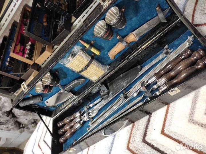 Шашлычный набор для пикника в чемодане