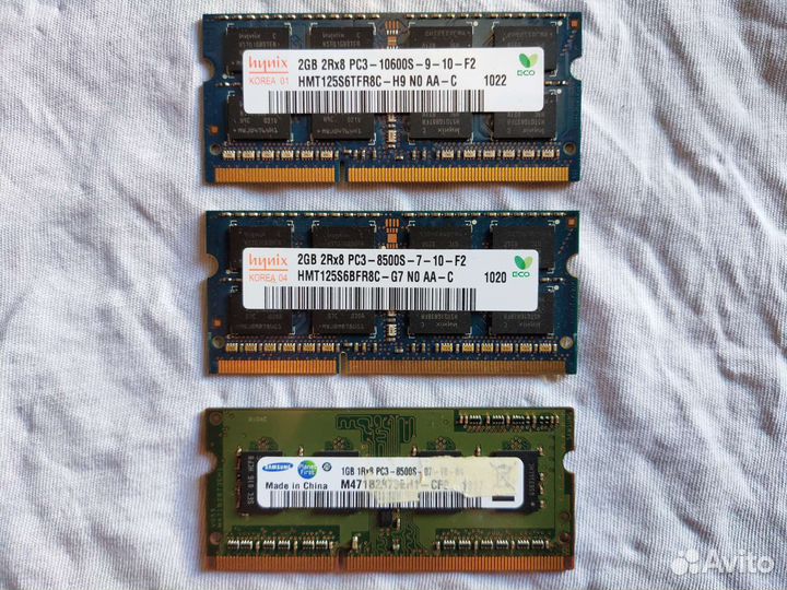 Оперативная память ddr3 для ноутбука, 1, 2 гб