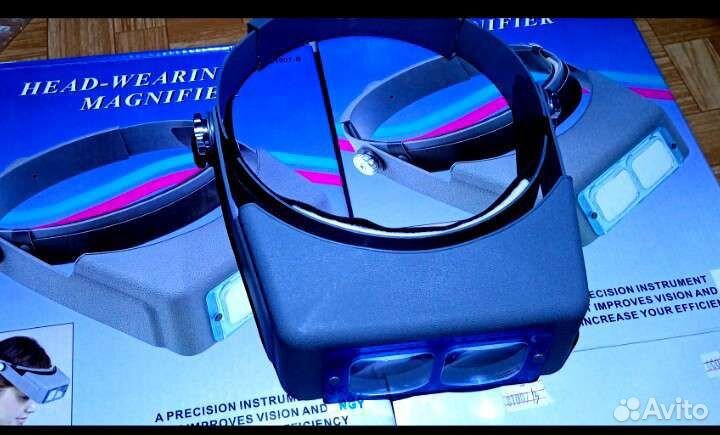 Лупа-очки налобная