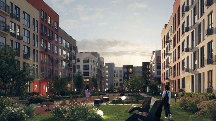 1-к. квартира, 44,2 м², 5/5 эт.