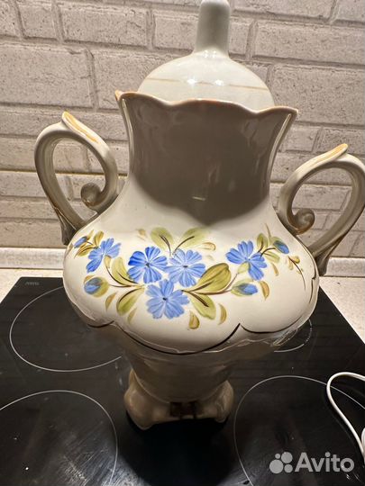 Самовар электрический СССР керамика