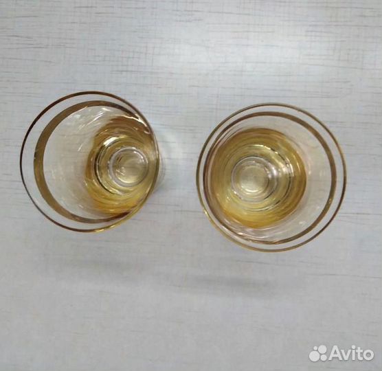 Стопки СССР. Винтаж. Цветное стекло