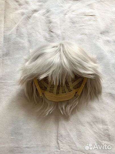 Парик белый короткий