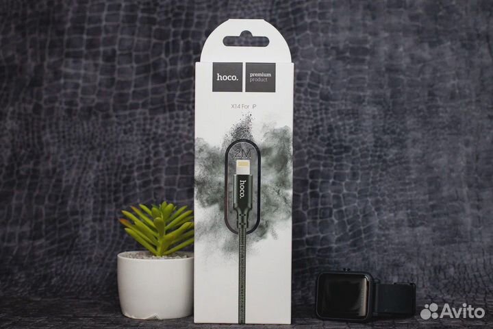Кабель hoco X14 USB-Lightning 2A 2m