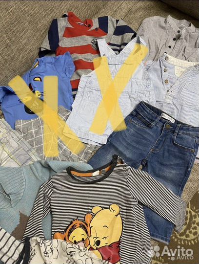 Пакет вещей на мальчика 74- 98 бу