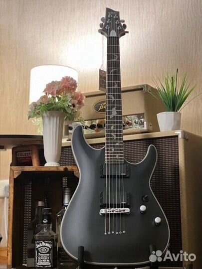 Schecter Damien Platinum 6 SBK Satin Black