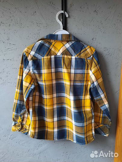 Рубашка в клетку для мальчика 116