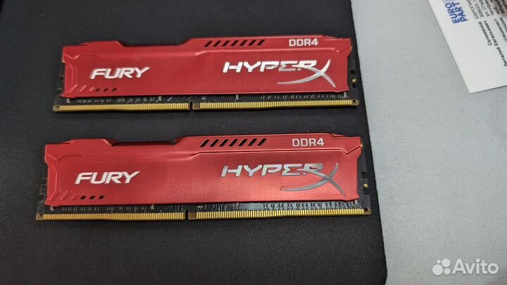 Оперативная память Kingston HyperX Fury DDR4 32гб