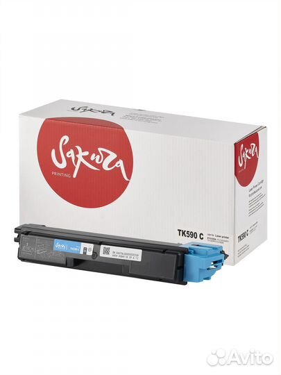 Картридж TK590C для Kyocera, sakura