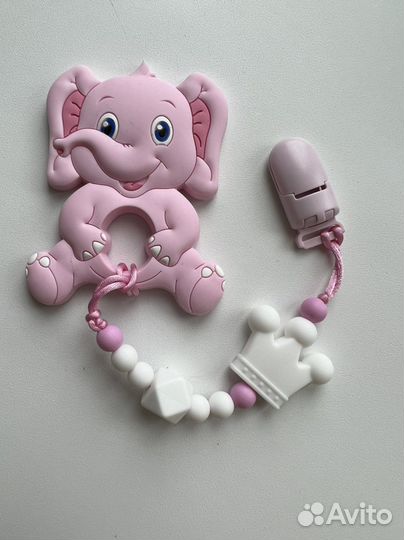 Силиконовое грызунки/Держатель для пустышки